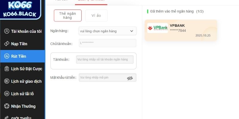 Nhập thông tin chính xác để thực hiện